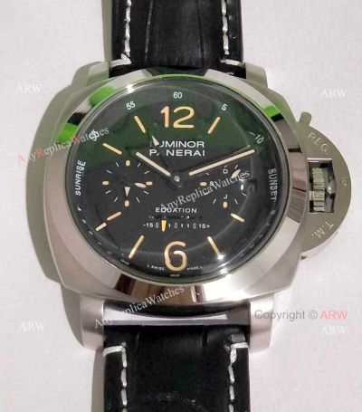 Copy Panerai PAM365 Luminor GMT Equation of Time Watch Stainless Steel